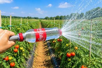 نحوه ساخت آبپاش بارانی با بطری نوشابه؛ آبیاری آسان و کم خرج برای باغچه