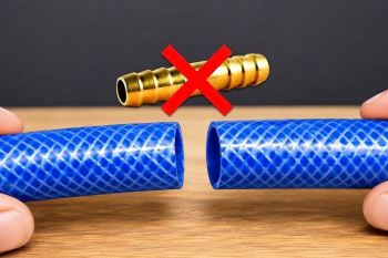 نحوه اتصال دو لبه شلنگ باغبانی برای بلندتر شدن بدون رابط و چسب