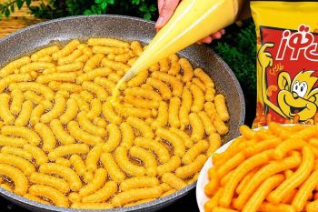 طرز تهیه پفک چی توز موتوری خانگی فقط با یک عدد سیب زمینی