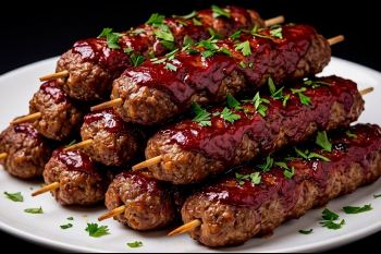 طرز تهیه ۵۰ عدد کباب کوبیده با ۴۰۰ گرم گوشت چرخکرده بدون نیاز به زغال و منقل