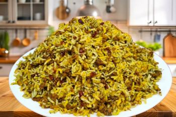 طرز تهیه قارچ پلو مجلسی خوشمزه و رستورانی