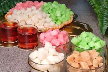 طرز تهیه قند رنگی و طعم دار خانگی مخصوص پذیرایی