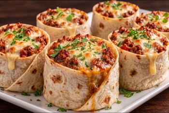 طرز تهیه غذای فوری با نان تورتیا و گوشت چرخ کرده در تابه