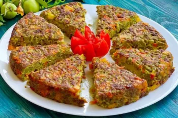 آموزش پخت کوکوی لوبیا سبز خوشمزه پرپروتئین و متفاوت