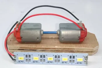 نحوه ساخت یک ژنراتور انرژی رایگان با استفاده از دو موتور DC