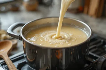 طرز تهیه شیر تغلیظ شده خانگی برای انواع دسر فقط با شیر و شکر