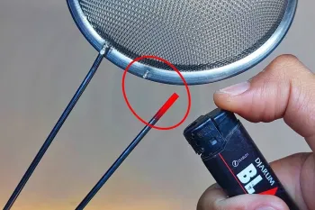 آمزش جوش آهن در منزل با یک فندک