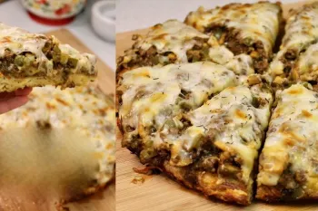 طرز تهیه پیتزای ماکارونی بدون فر