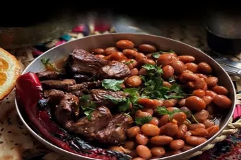 طرز تهیه لوبیا کباب گیلانی غذای مقوی و سنتی