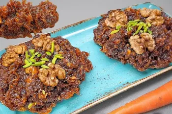 طرز پخت حلوای هویج سوغاتی ارومیه خوشمزه و بدون روغن