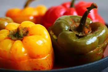 طرز تهیه دلمه فلفل دلمه ای با همه نکات