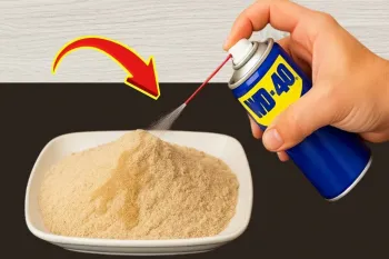 نتایج شگفت انگیز! WD-۴۰ و شن را ترکیب کنید
