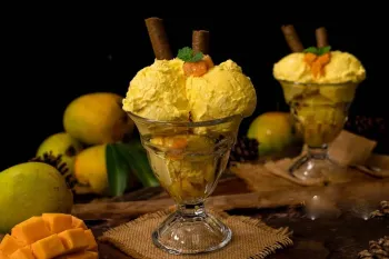 طرز تهیه بستنی انبه خانگی