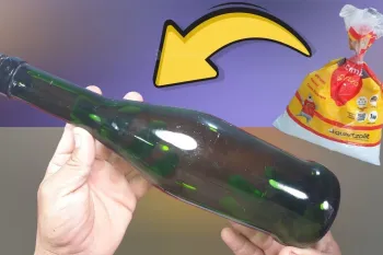 گچ را درون بطری بریزید ! نتیجه حیرت انگیز است