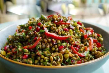 طرز تهیه سالاد ماش خوشمزه و سرشار از پروتیین