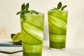 طرز تهیه موهیتو خیار خوشمزه و خوش عطر