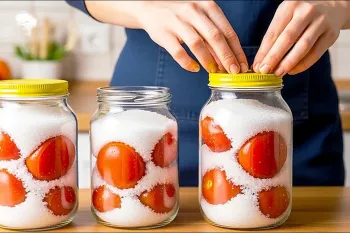 روشی متفاوت برای نگهداری گوجه فرنگی