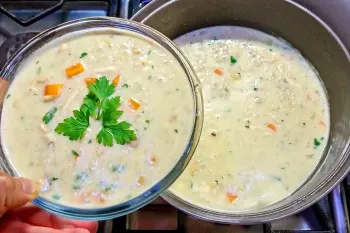 طرز تهیه صحیح و اصولی سوپ شیر خوشمزه مناسب روزهای پاییزی