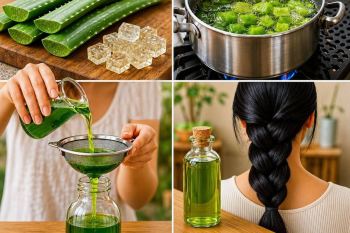 روغن موی آلوئه ورا برای موهای نازک؛ یک درمان طبیعی، ارزان و خانگی