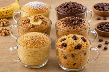 طرز تهیه ۶ مدل کیک لیوانی خوشمزه بدون فر و دردسر