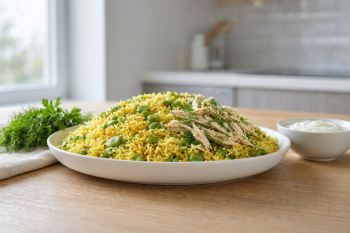 طرز تهیه باقالی پلو با مرغ ریش ریش؛ یک پلوی اصیل و مجلسی