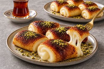 طرز تهیه کازاندیبی؛ دسر معروف و لطیف ترکیه با لایه کاراملی