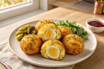 طرز تهیه نرگسی سیب زمینی؛ سوخاری و خوشمزه