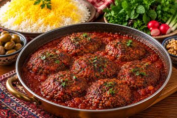 طرز تهیه شامی ترش شمالی؛ خوش رنگ و خوشمزه با سس ملس و لعاب دار