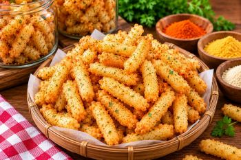 طرز تهیه پفک خانگی با آرد و تخم مرغ؛ ترد و خوشمزه مثل بازاری!
