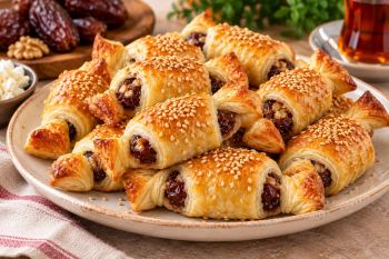 طرز تهیه لقمه خرمایی با پنیر و گردو ؛ یک شیرینی مجلسی و متفاوت
