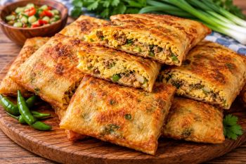طرز تهیه پیراشکی مرغ متفاوت، خوشمزه و اقتصادی به روش اندونزیایی ها