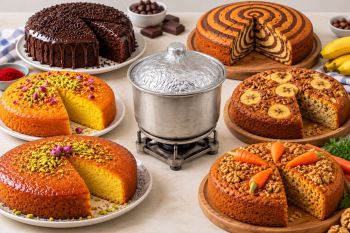 طرز تهیه ۶ مدل کیک خانگی با فر دست ساز / راحت و بی دردسر