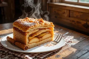 طرز تهیه کیک استروسل سیب، دسری خوشمزه و دلپذیر
