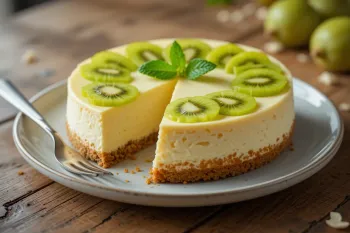 طرز تهیه دسر کرم چیز کیوی خوشمزه و ساده
