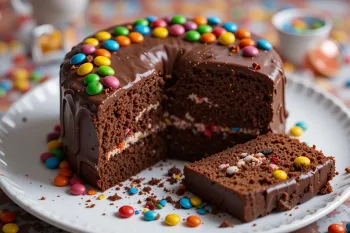 طرز تهیه کیک اسمارتیز شکلاتی خوشمزه در خانه