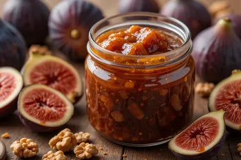 طرز تهیه مربای انجیر و گردو خوشمزه و مقوی