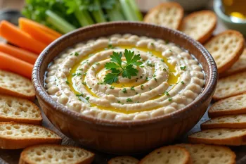 طرز تهیه دیپ لوبیا سفید/ یک پیش غذای سالم و خوشمزه
