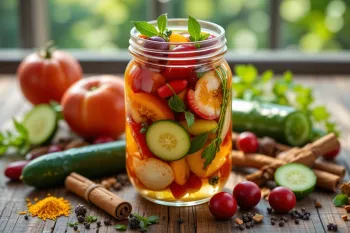 طرز تهیه ترشی با میوه های تابستانی/ لذتی تازه و خوشمزه