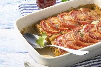 طرز تهیه گراتین گوجه فرنگی، یک غذای خوشمزه و سالم
