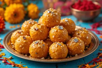 طرز تهیه انواع شیرینی خوشمزه لادو هندی