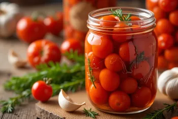 مراحل تهیه شور گوجه گیلاسی خانگی