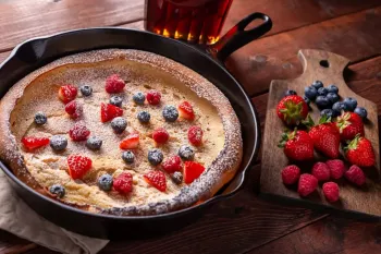 طرز تهیه پنکیک آلمانی برای صبحانه (گام به گام)