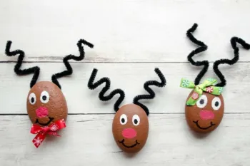 آموزش ساخت کاردستی گوزن با سنگ برای کودکان