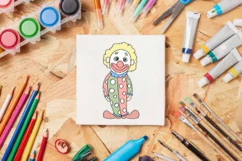 آموزش مرحله به مرحله نقاشی دلقک برای کودکان