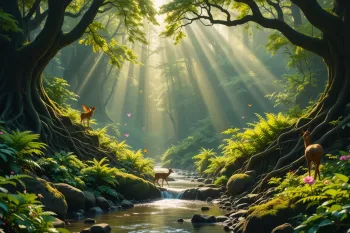 انشای ادبی در مورد جنگل سبز و زیبا