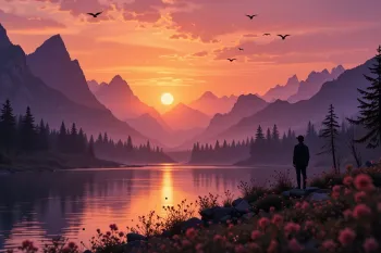 انشای ادبی توصیف غروب خورشید برای دانش آموزان