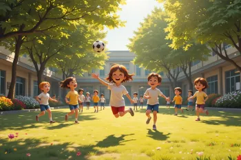 انشای ادبی: اگر من حیاط مدرسه بودم