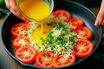 چطور در عرض ۵ دقیقه یک املت گوجه فرنگی خوشمزه درست کنم ؟