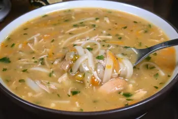 طرز تهیه سوپ مرغ ترکی برای فصل سرد زمستان !