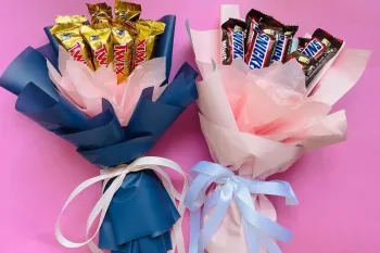 آموزش ساخت دسته گل شکلاتی زیبا و شیک برای هدیه !